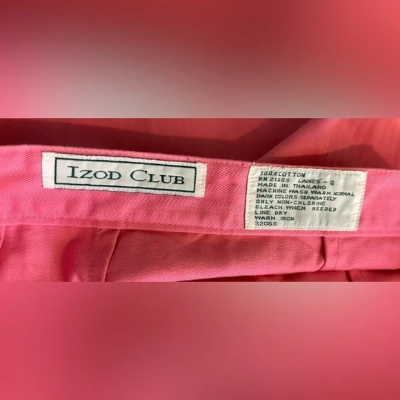 NWT 80s Izod Golf & Tennis of Reading, PA faux wrap 100% cotton skirt “striped” - Picture 7 of 8